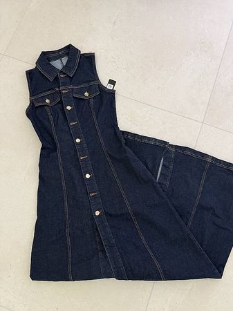 NEW Jeanskleid XS Maxi