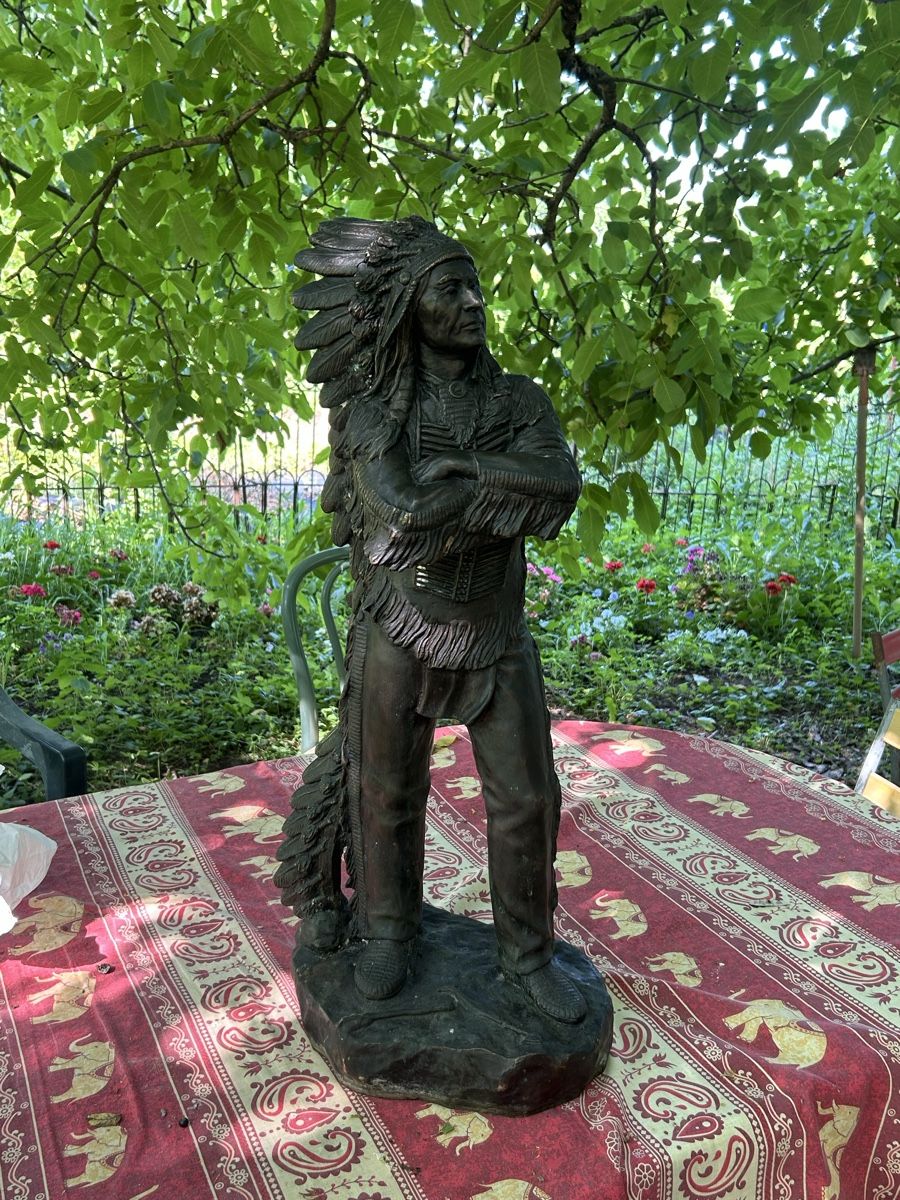 Skulpturen & Statuen: Chef indien bronze  – Gebraucht aus Geneve von Fil1997 1