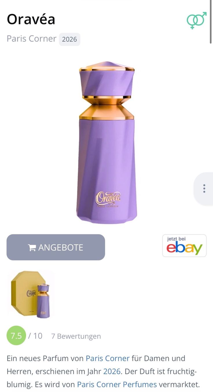Profumi & Eau de Toilette: Paris Corner Oravéa EDP5ml.(ähnlich zu Chance Eau Splendide) – Usato da Zürich venduto da deruja 3