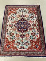 Ghom Seidenteppich Iran 78x58 cm florales Design