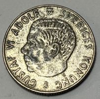 1 Krona - Gustaf VI Adolf - Schweden - 1961 (Silber)