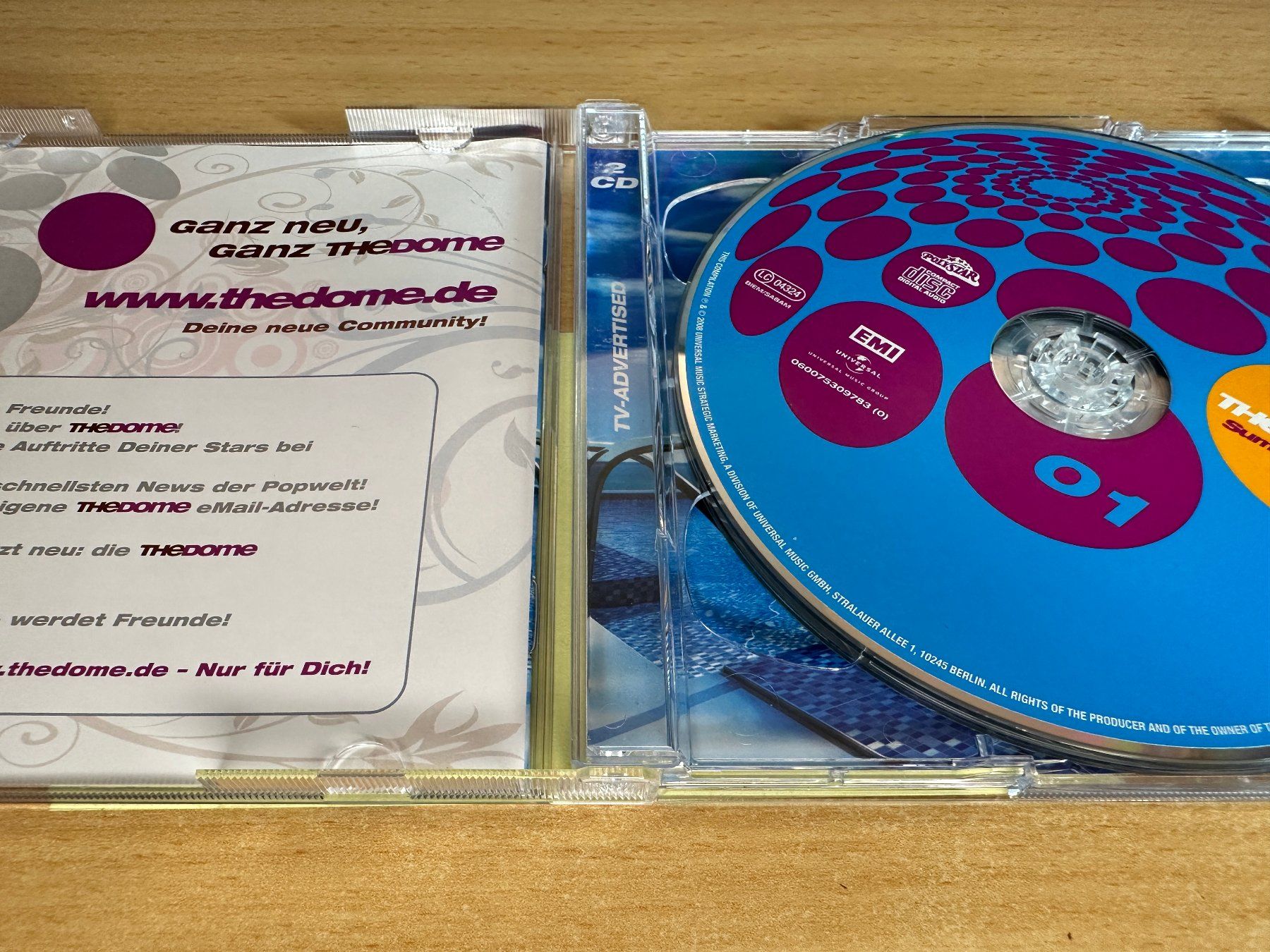CD: Various – The Dome Summer 2008 - 2 CD – Usato da Rikon im Tösstal venduto da Alpenmutz 2