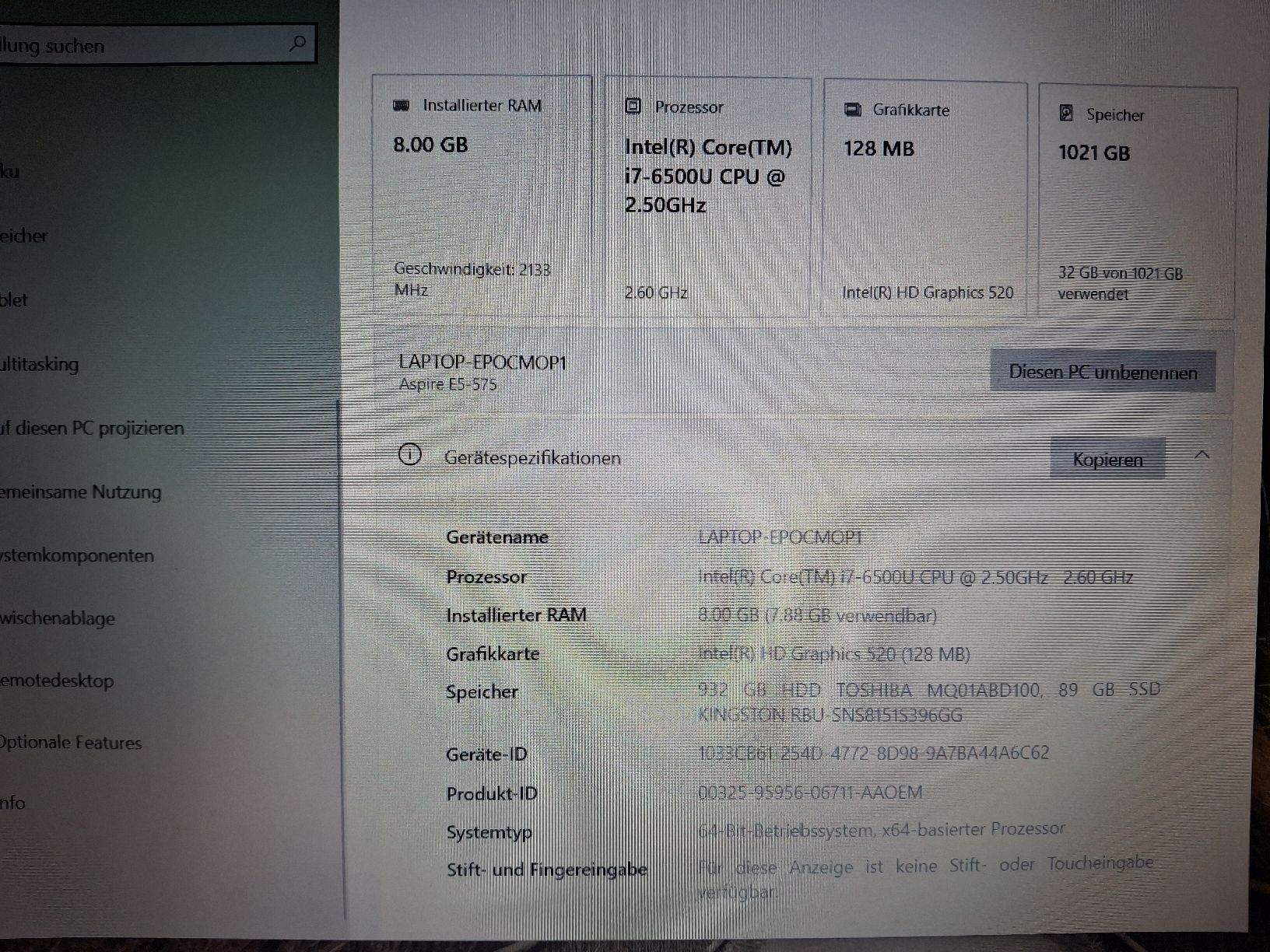 Acer Notebook: Acer Aspire E5-575 – Usato da Olten venduto da joeseph88 1
