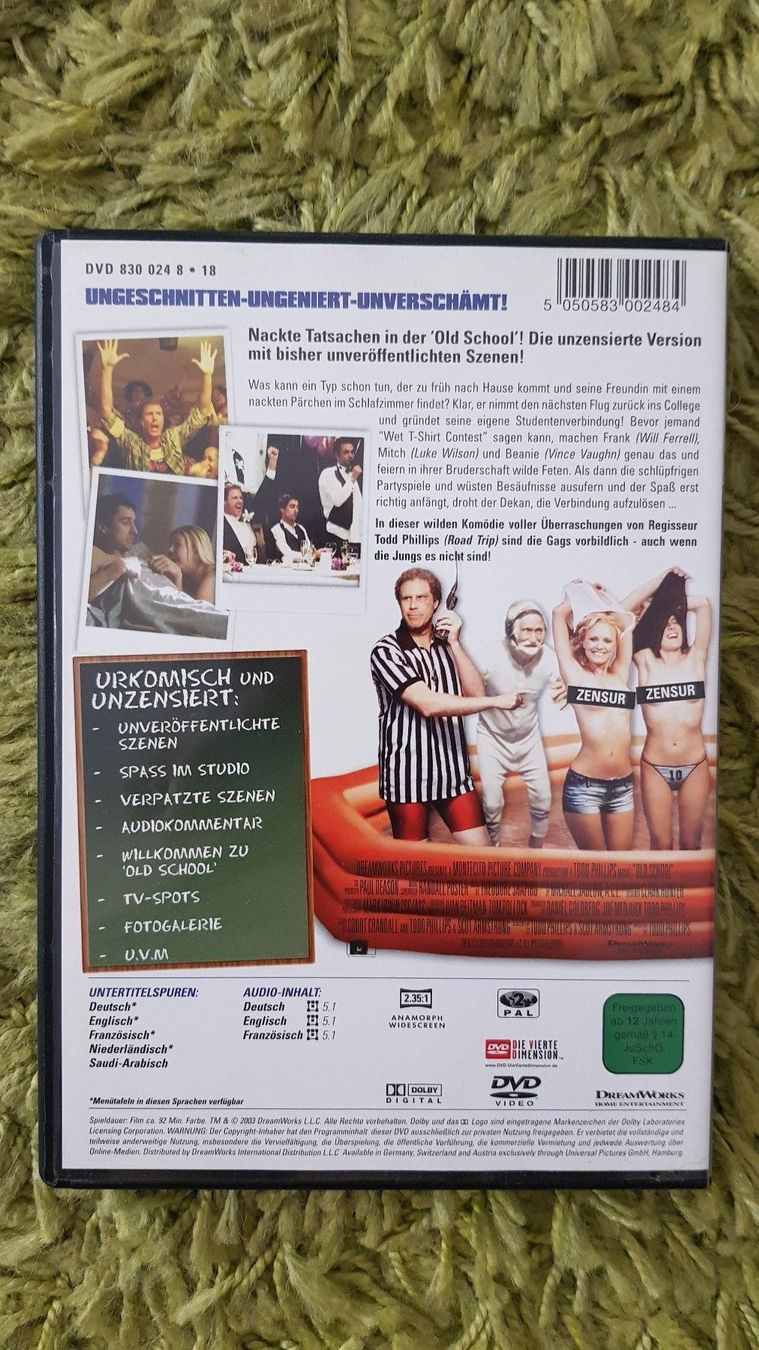 Tutti i DVDs: Old School (Unzensiert) – Usato da Dornach venduto da Letizia1987 1