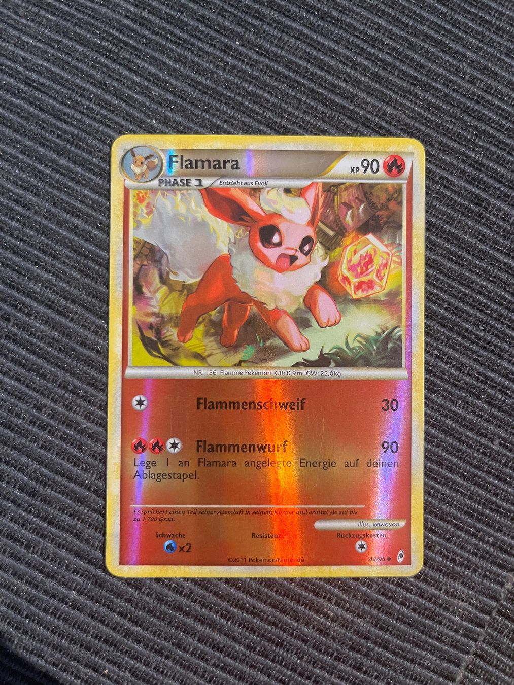 Pokémon Carte collezionabili: Pokemon Flamara Reverse Holo Ruf der Legenden – Usato da Wabern venduto da Collectfun