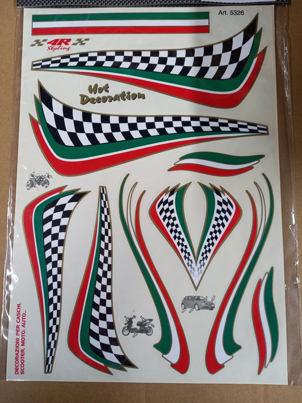 Sticker: Aufkleber Set Italien Tricolore – Nuovo e nell'imballaggio originale da Worb venduto da peugeot85