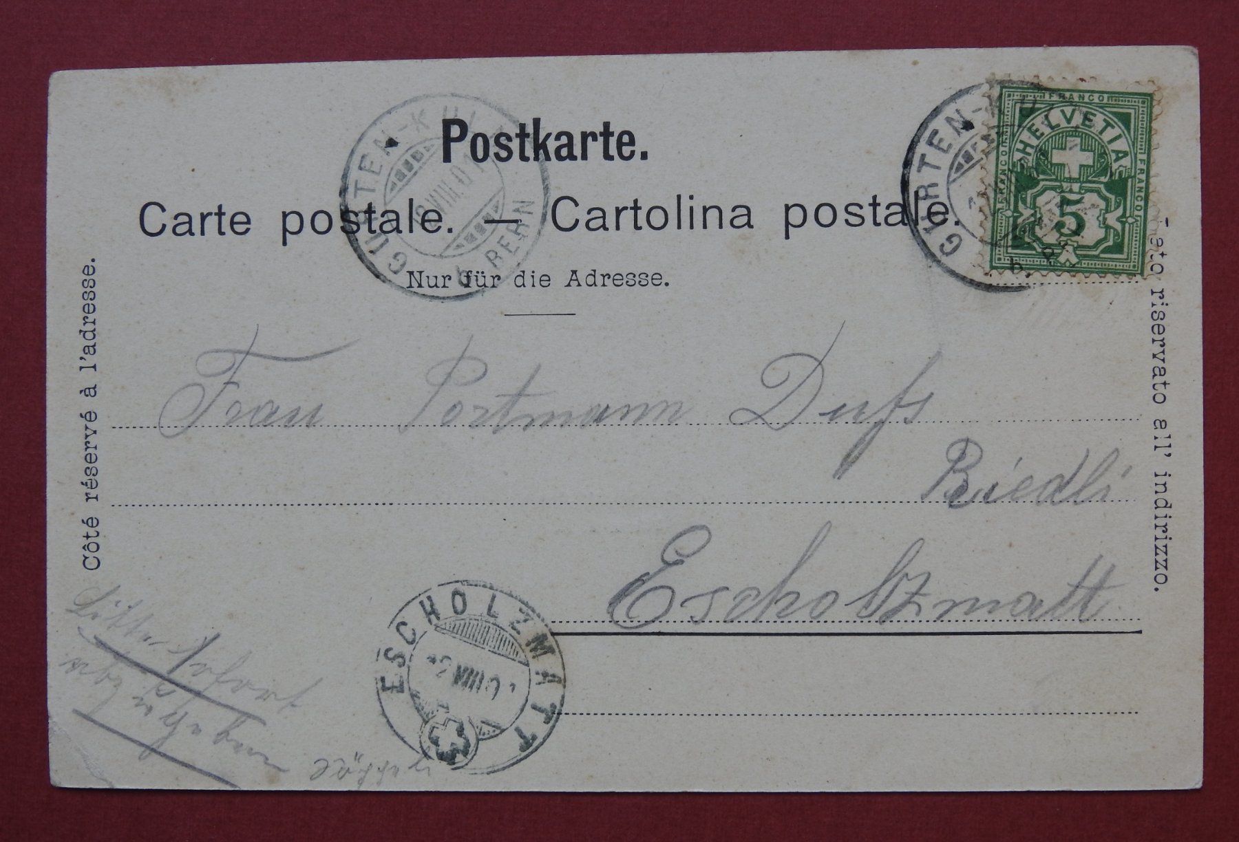 Cartoline postali: Gurten - Kulm – Usato da Rain venduto da 999-800-K 1