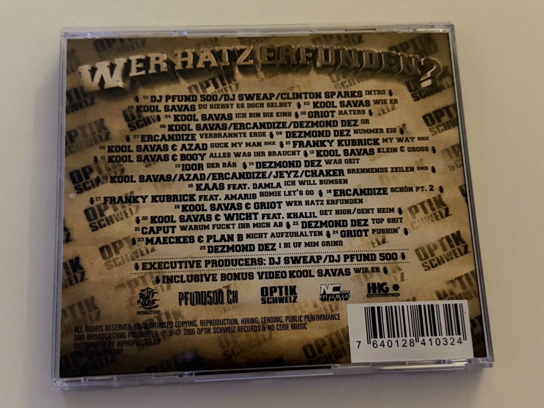 CD: Optik Schweiz Mixtape - Wer hatz erfunden? – Nuovo (secondo la descrizione) da Altstätten SG venduto da sheamus 1