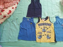 Sommer Set: 5er Pack ärmellose Shirts in Gr. 98/104
