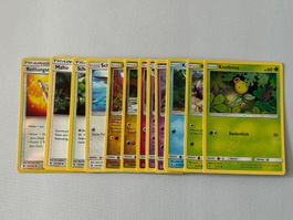 Pokemon TCG Konvolut aus Stunde der Wächter (2017) 13 Karten