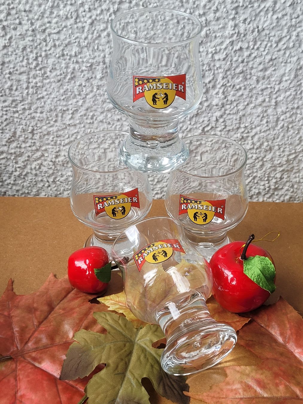 Bicchieri: 4 Vintage RAMSEIER Trinkgläser  – Usato da Buttikon SZ venduto da Corendo 1