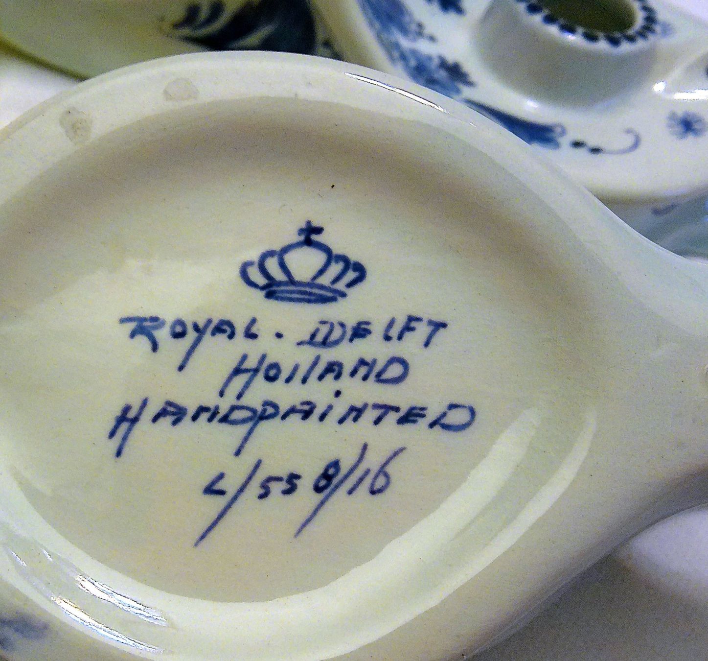 Portacandele: Kerzenhalter Delft – Usato da Kleinlützel venduto da tomfundus 1