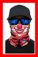 Bandana Sturmmaske Clown Zirkus Motorrad Staubmaske Helm