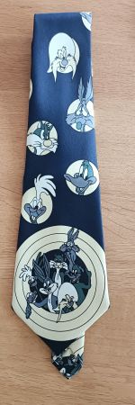Krawatte Looney Tunes Motiv blau