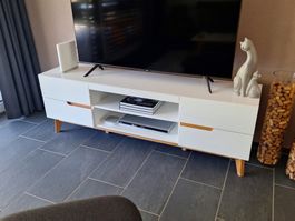 TV-Möbel weiss - 169 x 40 x 56 cm