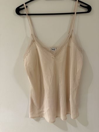 Débardeur femme couleur crème, Taille M, parfait pour l'été!