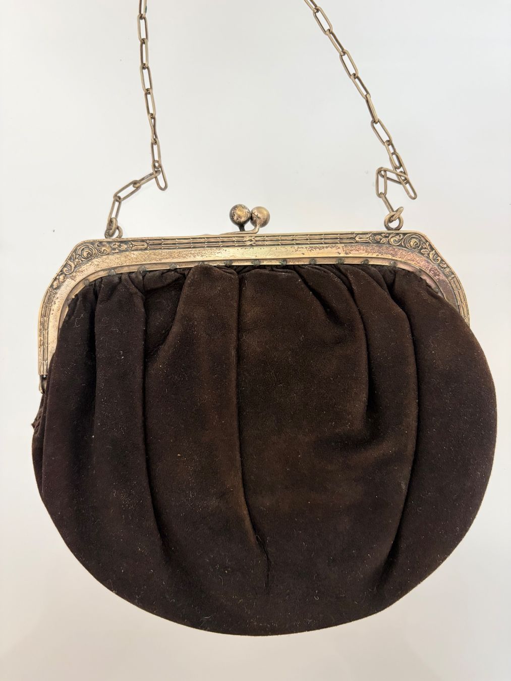 Borse da donna: Vintage Abendhandtasche Leder schwarz – Usato da Luzern venduto da Lampion 1