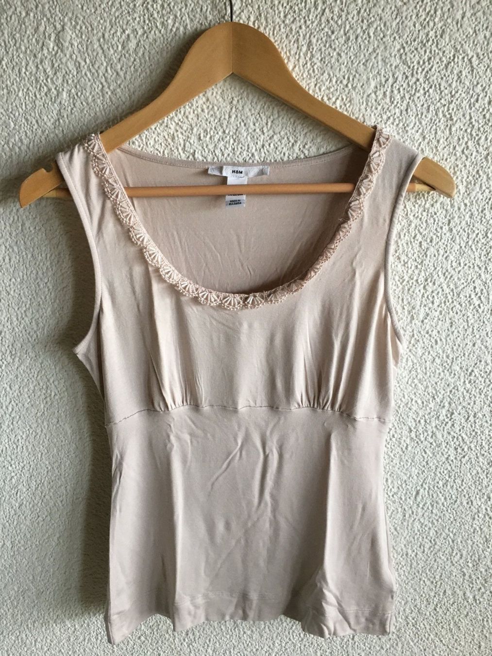 H&M Top: H&M Top, Gr.S, beige, Viskose – Usato da Arni AG venduto da Mimo007