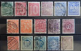 Deutsches Reich Dienst Kat. 23-33 */(*)/gest. 1920 Kat. 31 E