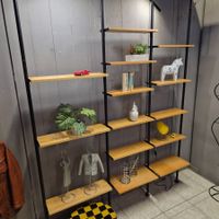 1970 Teleskopregal Bookshelf Regal Spannregal mit 14 Tablar