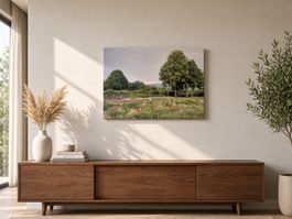 Leinwand Originalfoto Landschaft Oberwil BL 120x80x4 cm
