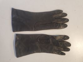 Damenhandschuhe Leder grau grösse 7
