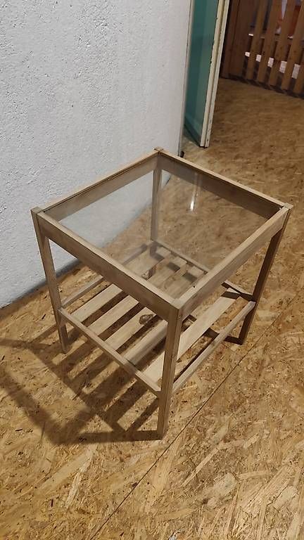 Tavoli: Holztisch mit Glasplatte – Usato da Zürich venduto da lau_bhp9 1