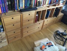 Naturmöbel: Regal/Schubladen System für Kinder