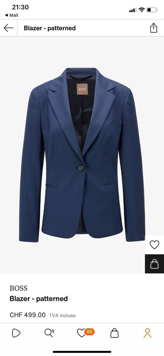 Ensembles & Tailleurs: Tailleur Hugo Boss – Neuf avec emballage d'origine à Lausanne par bab_s576