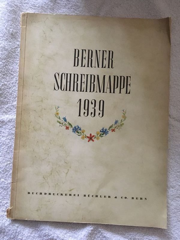 Bücher: Antik Berner Schreibmappe 1939 – Gebraucht aus Bergdietikon von book-4-you