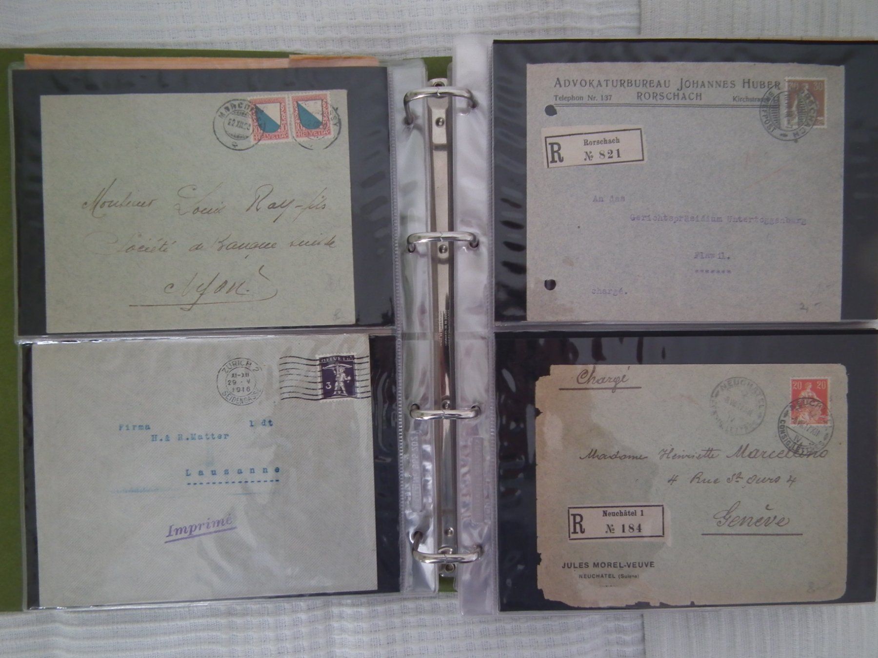 Tutti i francobolli: Album Schweiz, Briefe, Karten, Postkarten  schöne Sammlung – Usato da Kriens venduto da WULLU99 5