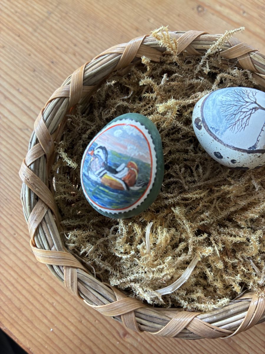 Tutte le decorazioni: Bemalte Vogeleili mit Nest – Usato da Urnäsch venduto da schneewittli. 6