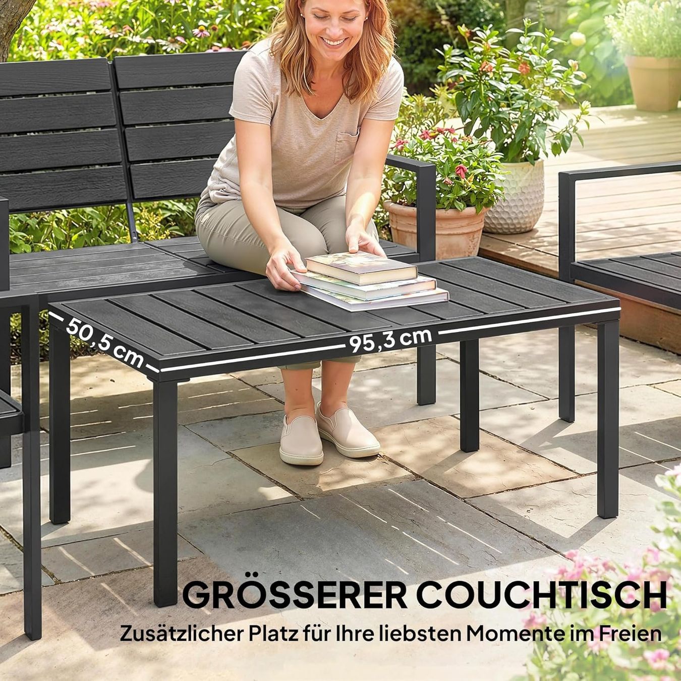 Tischset: Gartenmöbel Set 4 Personen Lounge mit Sofa & Sessel – Neu und originalverpackt aus Zürich von jasminleut 4