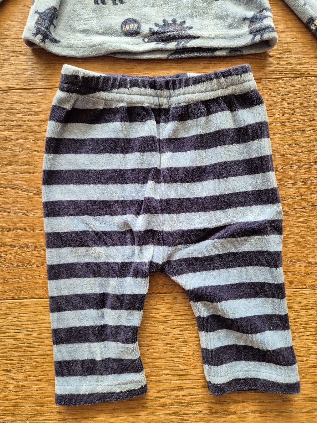 Lotti & Set di vestiti: 2 Baby-Fleece-Trainer Dino hellblau – Usato da Kollbrunn venduto da guernsey11 3
