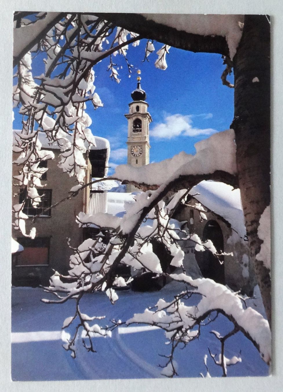 Cartes postales: Samedan, Evang. Dorfkirche – D'occasion à Fétigny par Billy2miny
