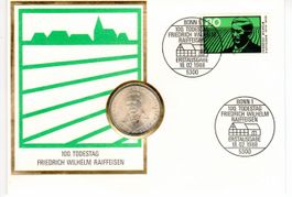 Münzbrief 5 DM (Münze 1968)