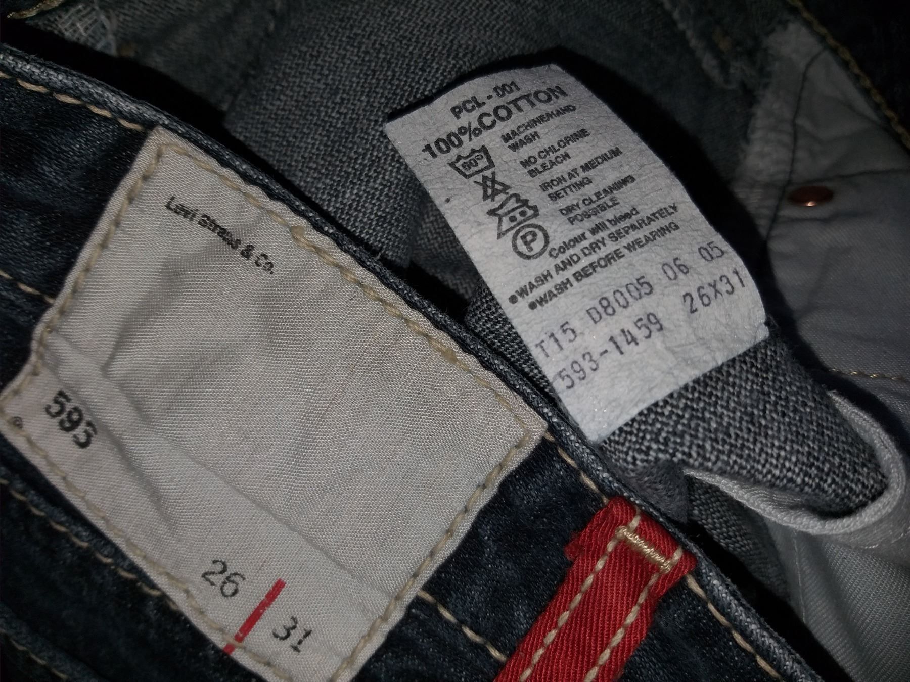 Levi's Jeans: LEVIS 593 Jeans taille / Grosse W26 – Usato da Cossonay-ville venduto da Super-Price-Quality 9