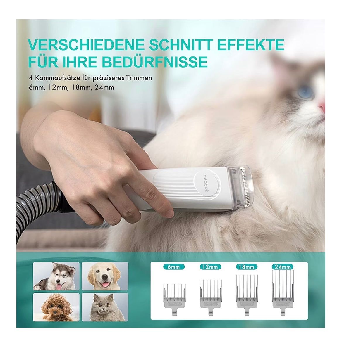 Prodotti per la cura & articoli per la pulizia: Hundeschermaschine mit Staubsauger – Nuovo e nell'imballaggio originale da Ottenbach venduto da Noor07 7