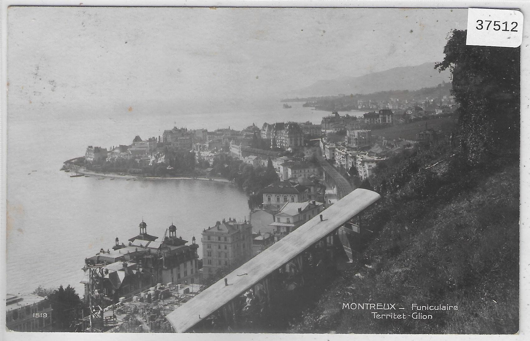 Cartoline postali: Montreux - Funiculaire Territet-Glion - Bahn – Usato da Ettingen venduto da Kartenplanet