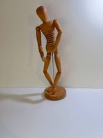 Grosse Künstler-Gliederpuppe aus Holz  54 cm