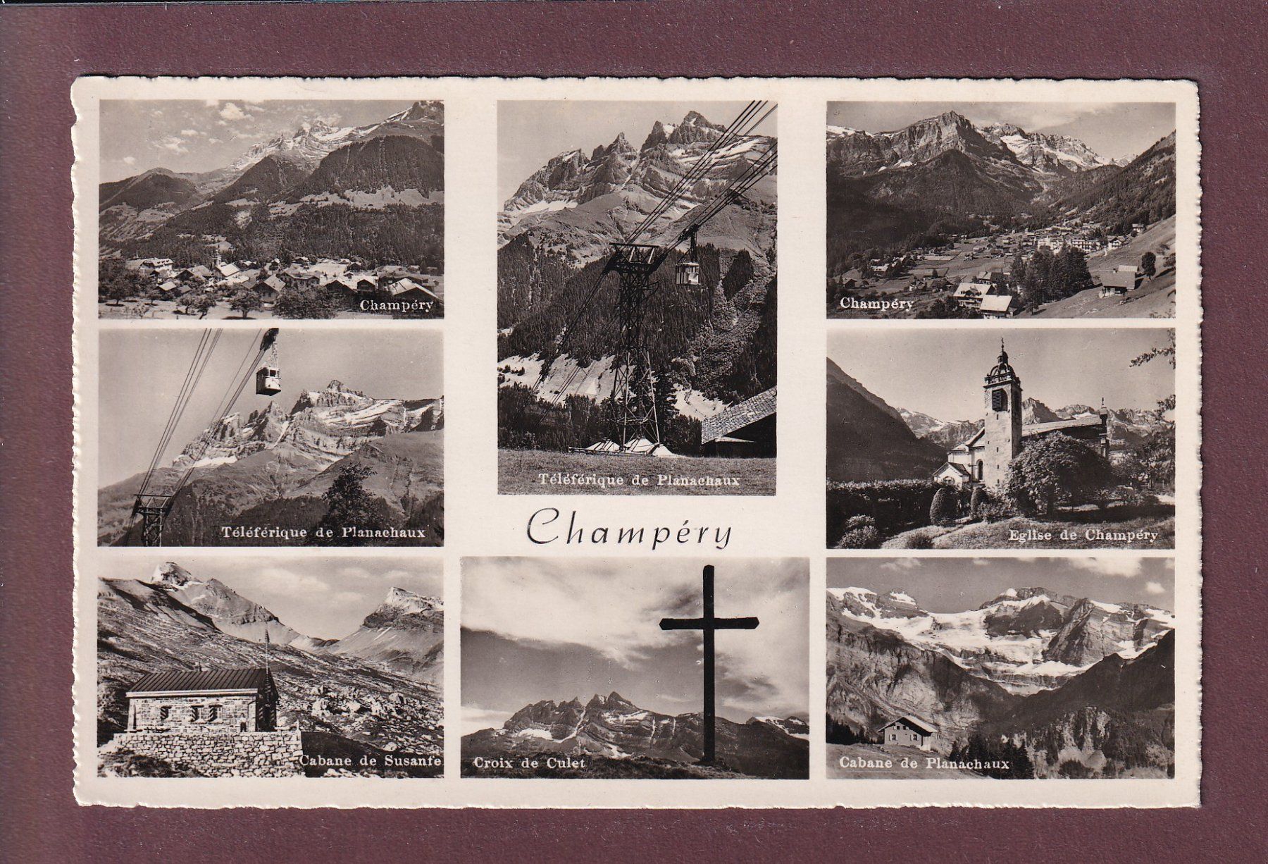 Ansichtskarten: CHAMPERY - 8 images – Gebraucht aus Pully von nicecards