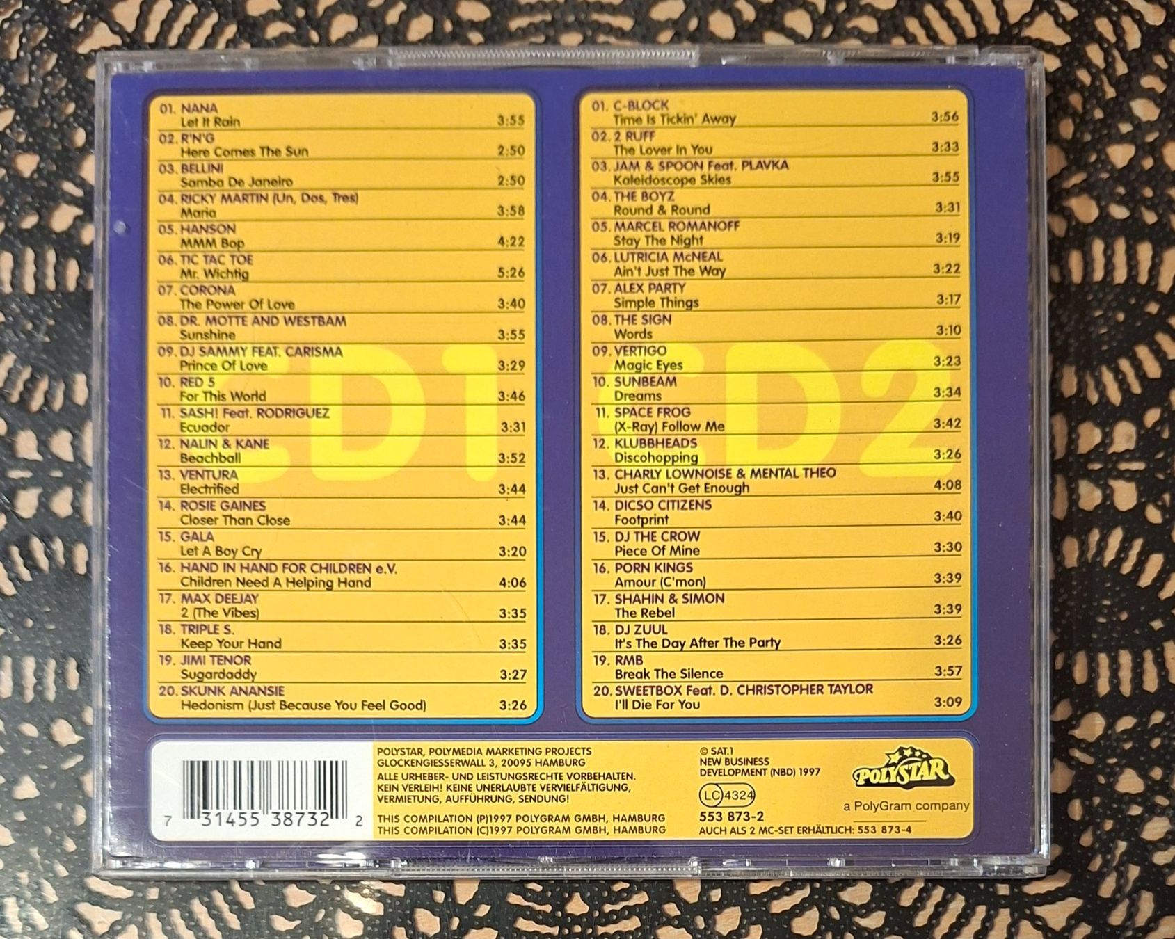 CD: Mega Hits 97 Die Zweite,2CD Pop Hit Compilation Sampler 1997 – Usato da Schönenberg TG venduto da breiti12 1