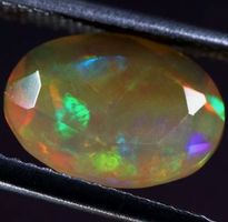 Oval Faceted Ethiopian Welo Opal 1.40 Cts #A17