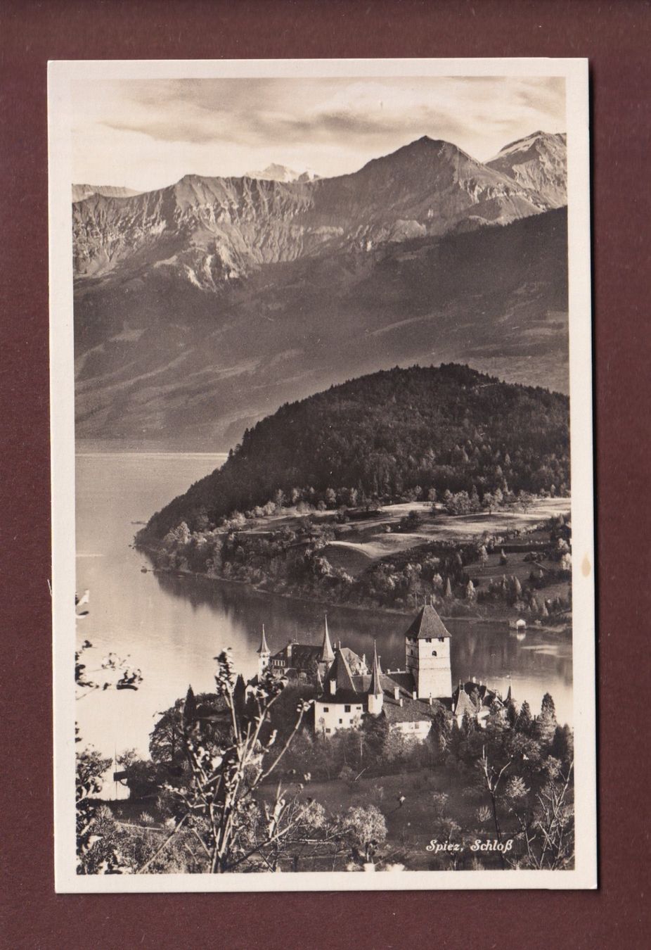 Cartoline postali: SPIEZ - Schloss – Usato da Pully venduto da nicecards-shop