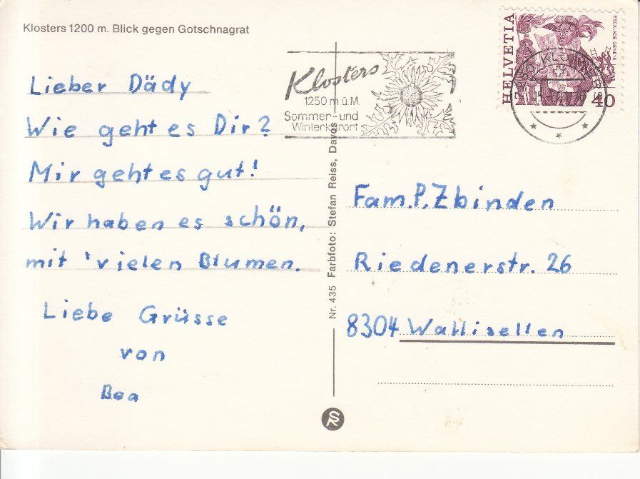 Cartes postales: Klosters 1981 – D'occasion à Bürglen TG par StampGraf 1