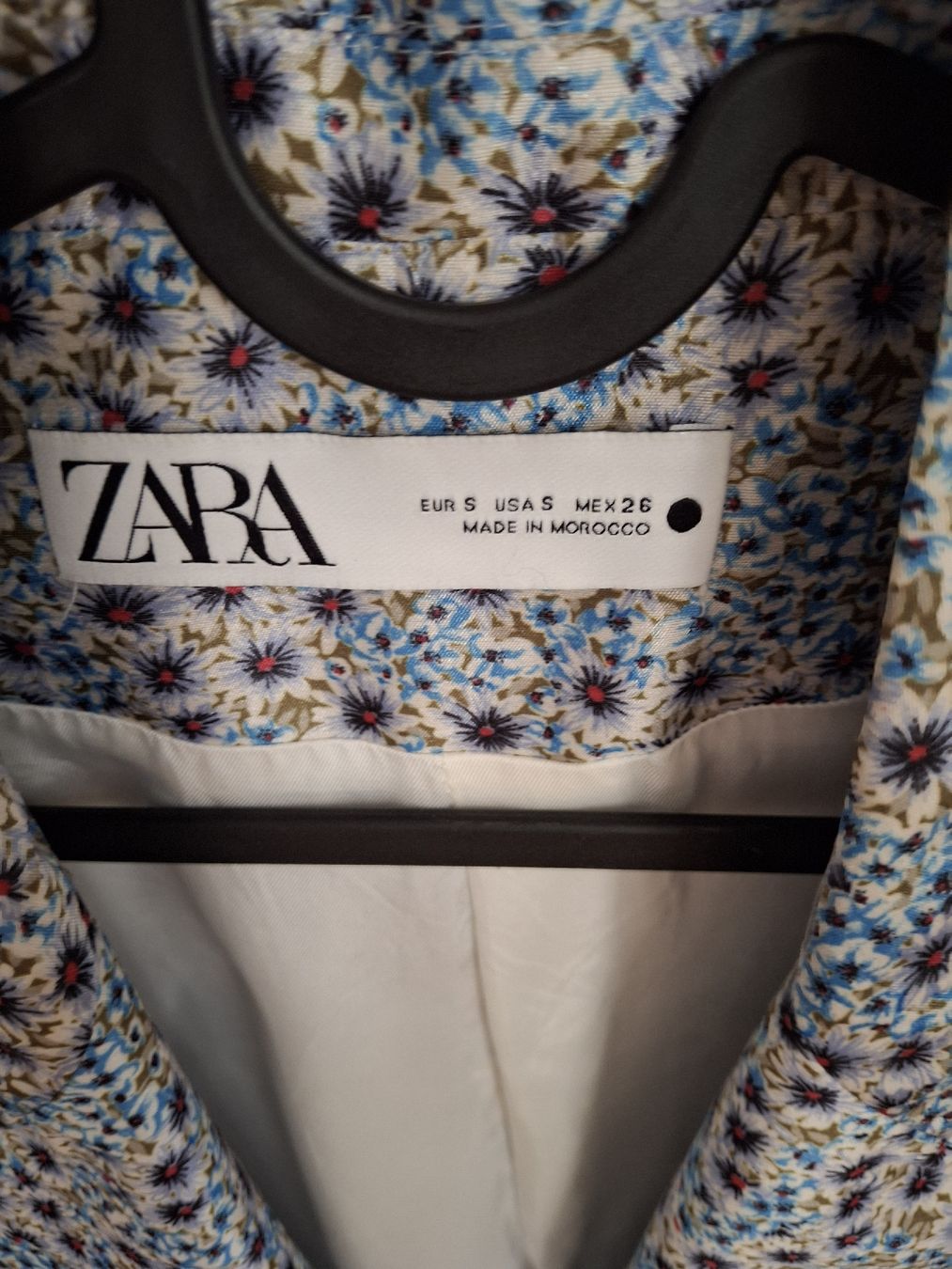 Zara Jacken: Blazer fleuri Zara S bleu – Gebraucht aus Lausanne von Cognitia 1