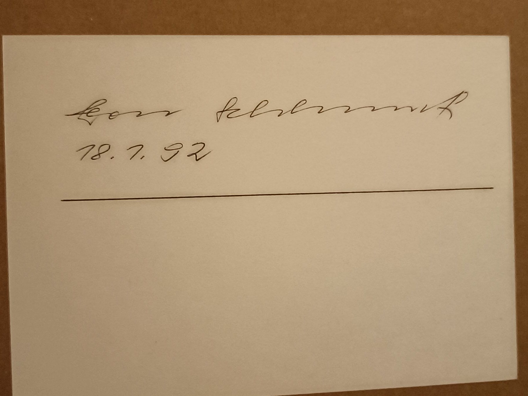 Autografi: Leon Schlumpf - Bundesrat - † 2012 - handsigniert – Usato da Menziken venduto da Artographs