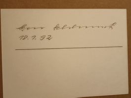 Leon Schlumpf - Bundesrat - † 2012 - handsigniert