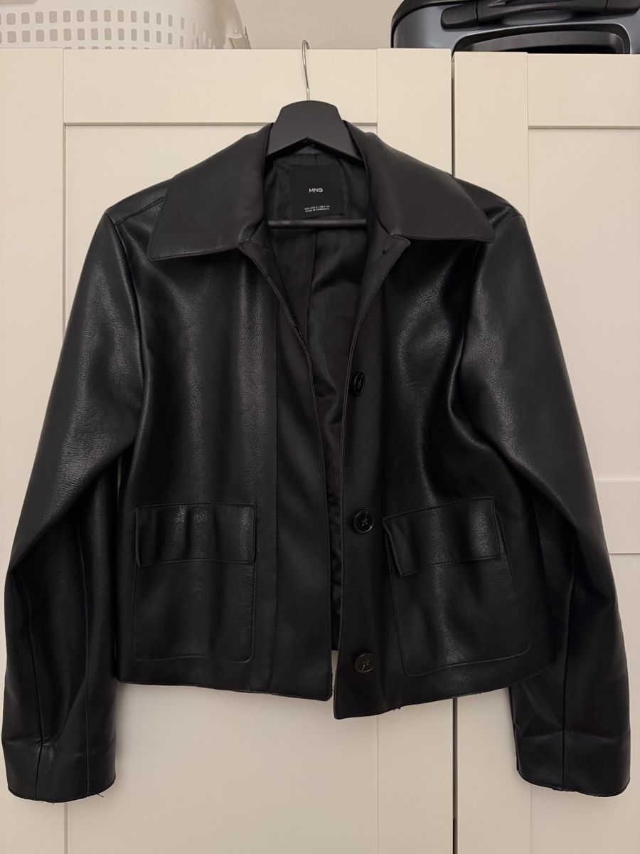 Mango Giacche: Jacket Mango black faux leather – Usato da Zürich venduto da ker_d7gj