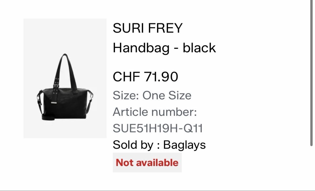 Borse da donna: Suri Frey Handtasche, wie neu – Usato da Alchenflüh venduto da panmae8 5